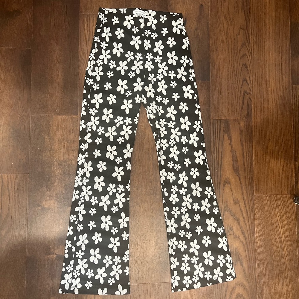 Urban Outfitters Flower Knit Flare Pant